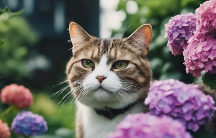 hydrangea poisonous to cats