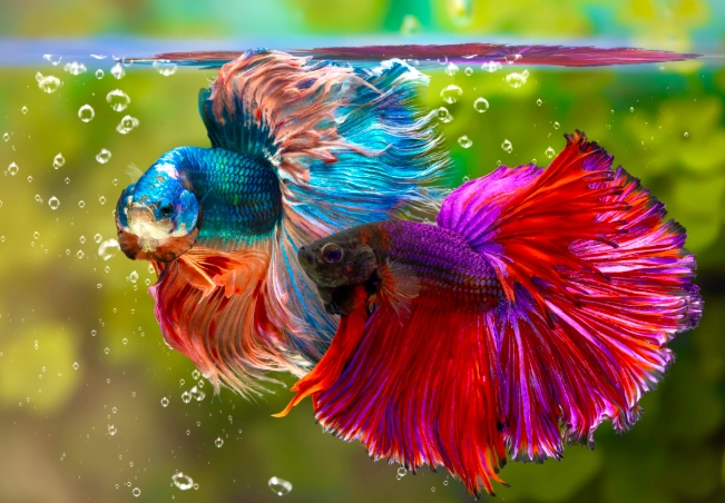 why do betta fish fight