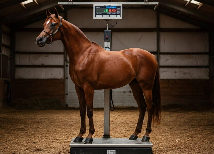 how much does a horse weigh