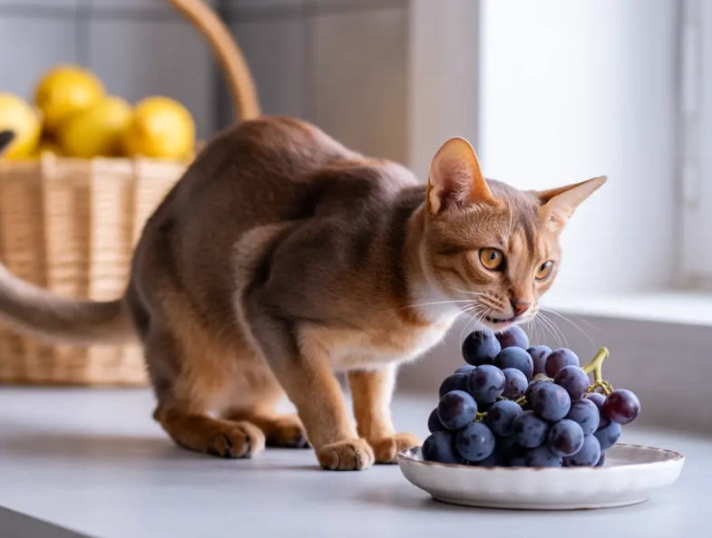cat ate grape what to do